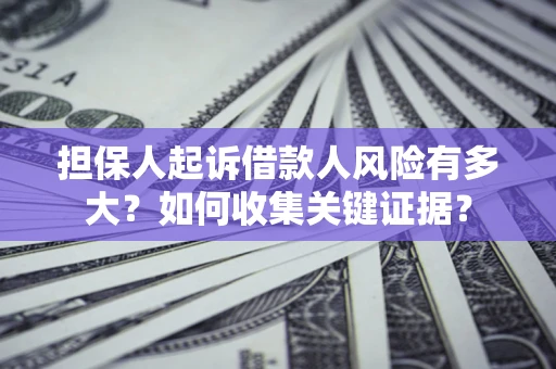 北京担保人起诉借款人风险有多大？如何收集关键证据？